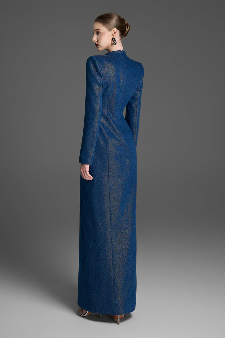 Saga Notch Neck Bead Maxi Dress 4
