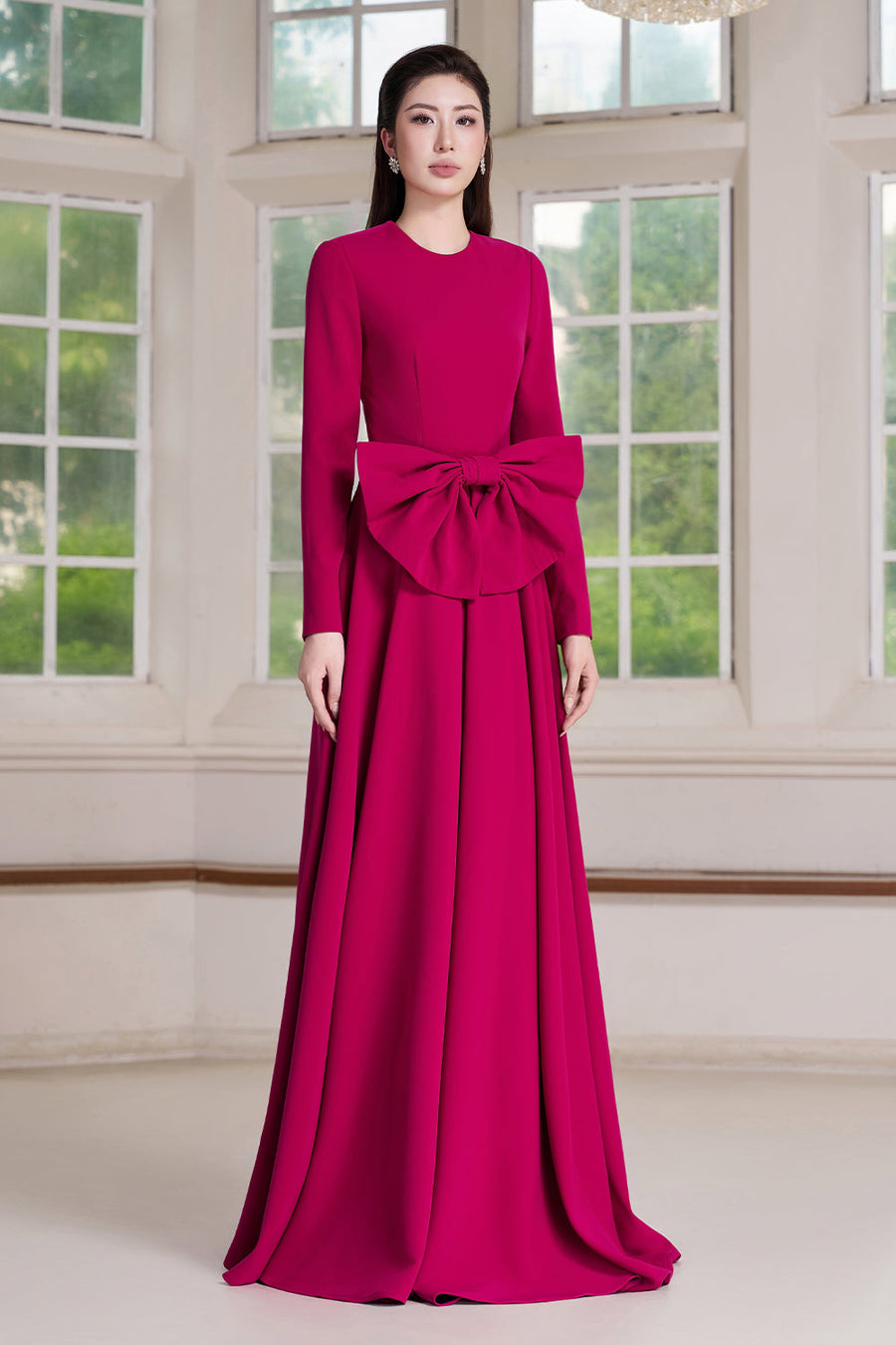 Lune Ribbon Maxi Dress 6
