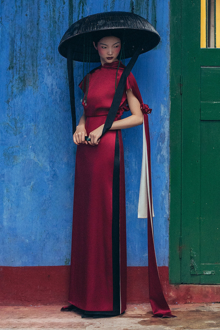 Truong An Straight Synthetic Silk Ao Dai 11