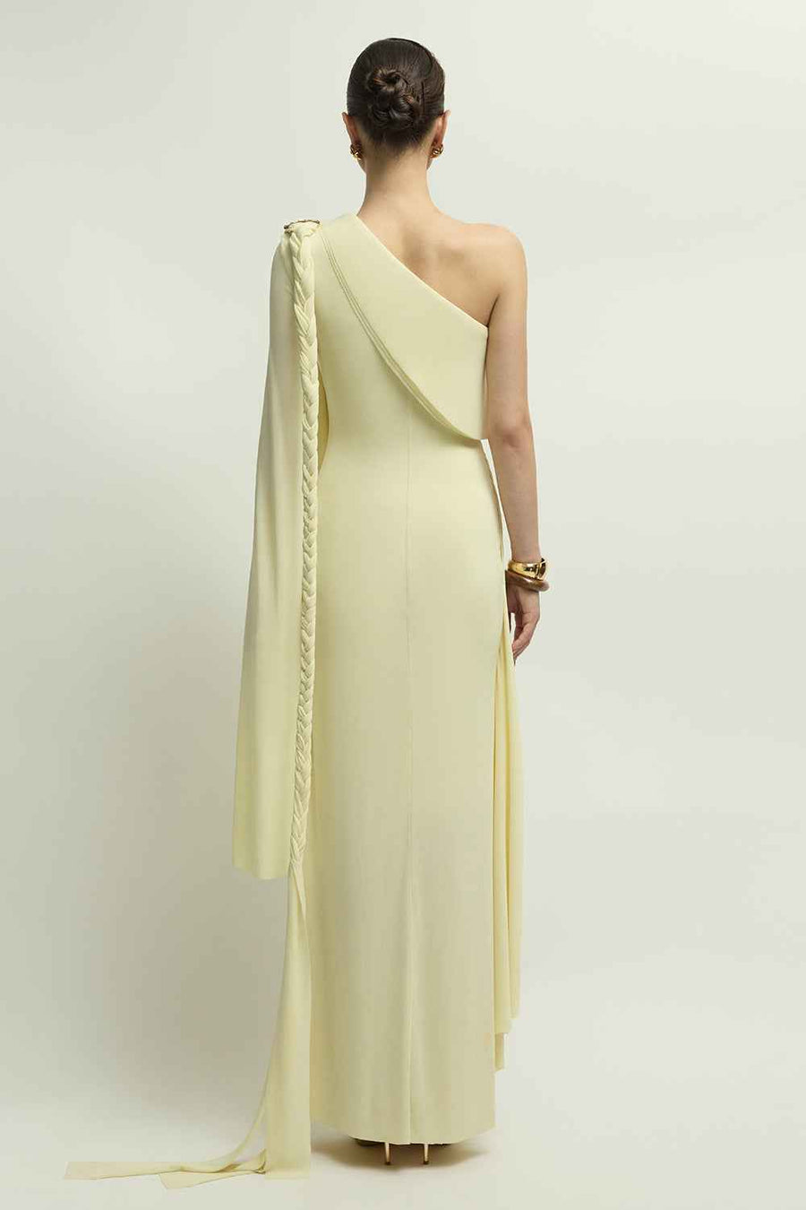 Bollington One Shoulder Draped Maxi Dress