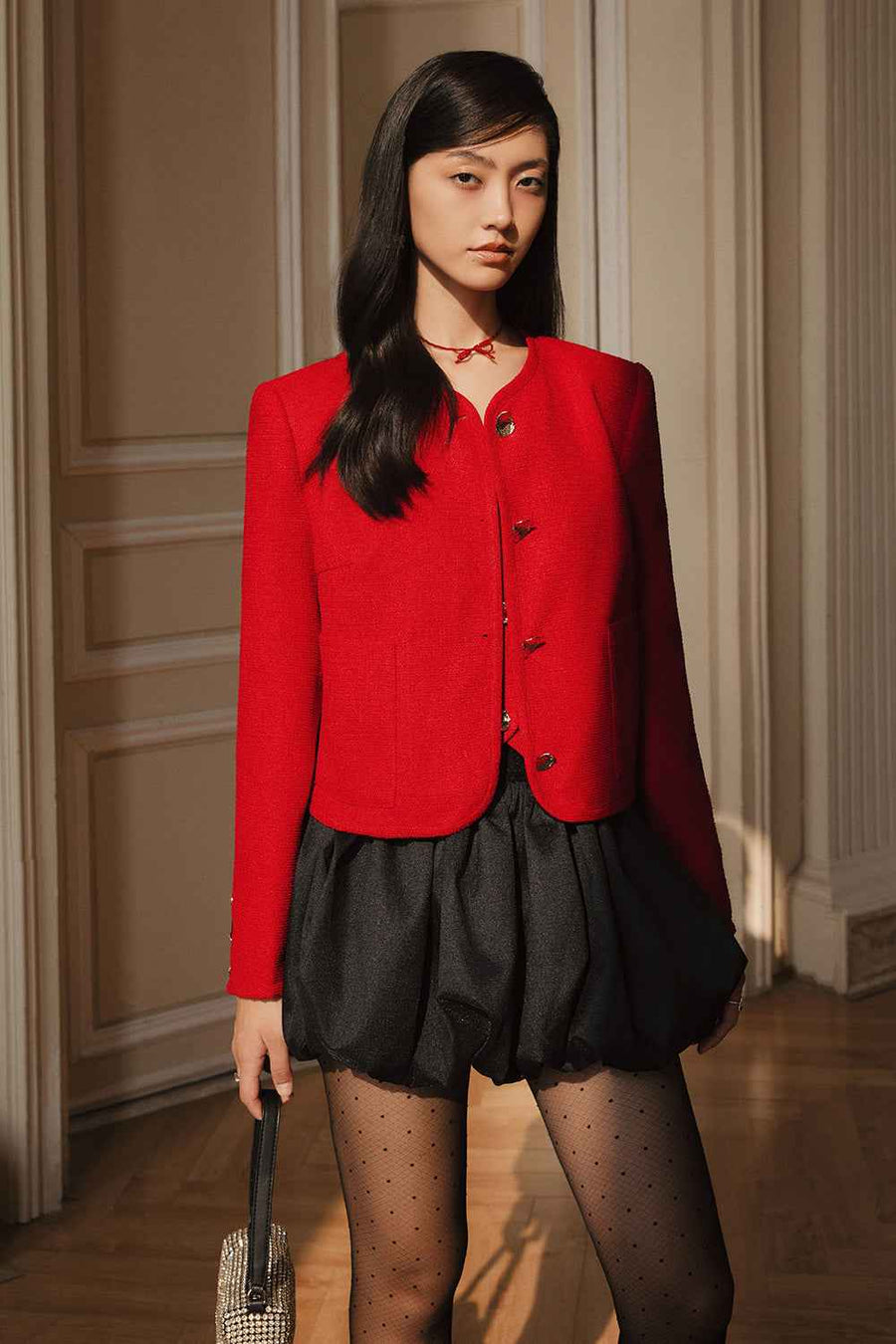 Dorian Bubble Gathering Skirt