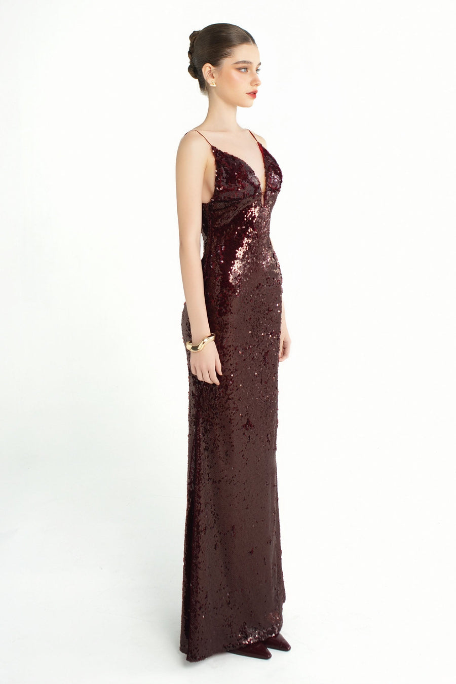 Night Fall Sequin Maxi Dress 3