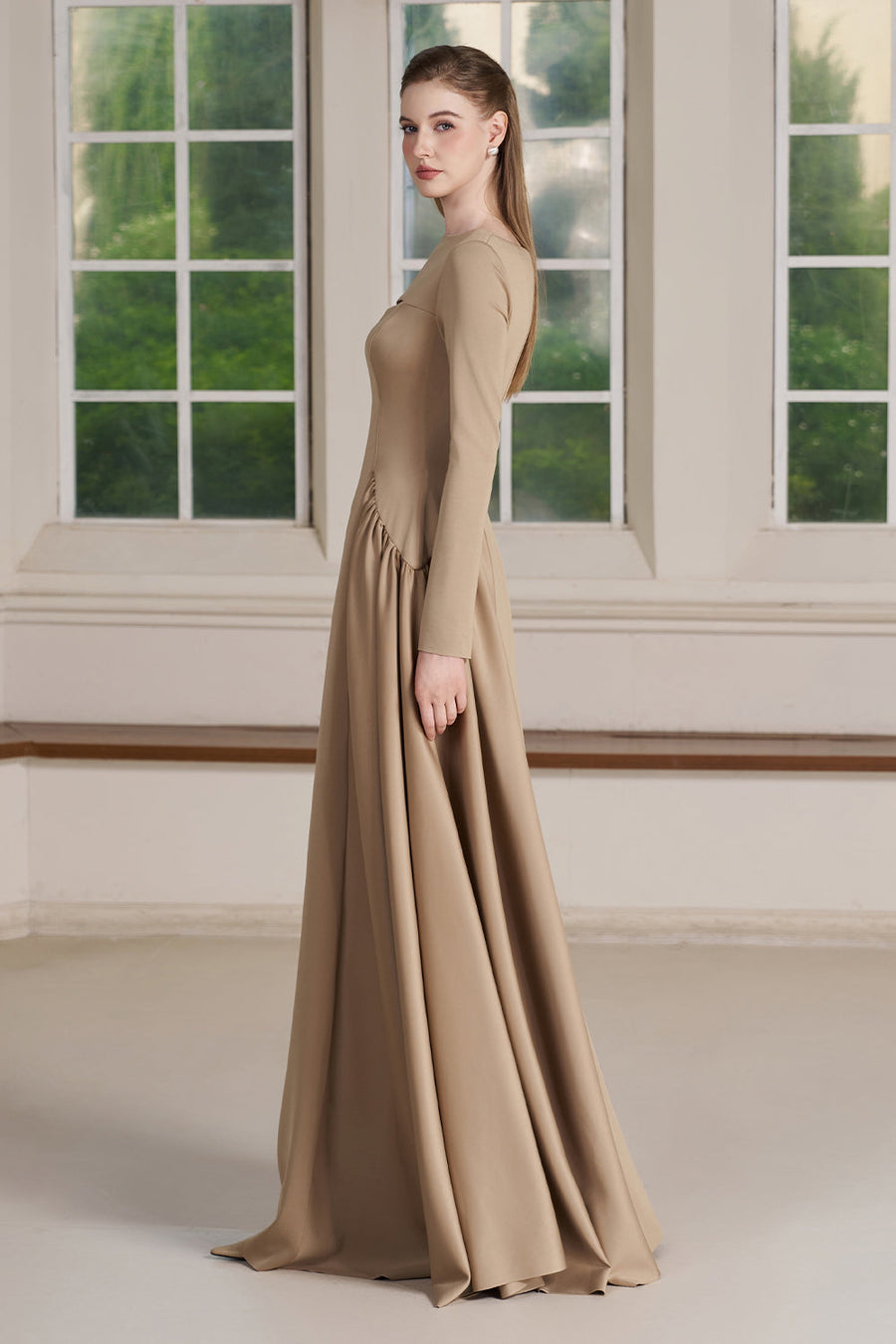 Neo Boat Neck Maxi Dress 4