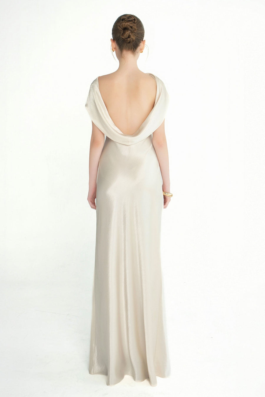 Celestia Asymmetric Neck Maxi Dress 2