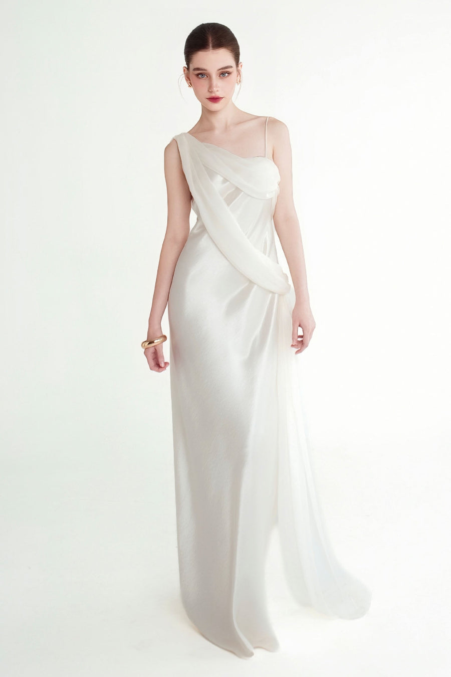 Elara Draped Maxi Dress 5