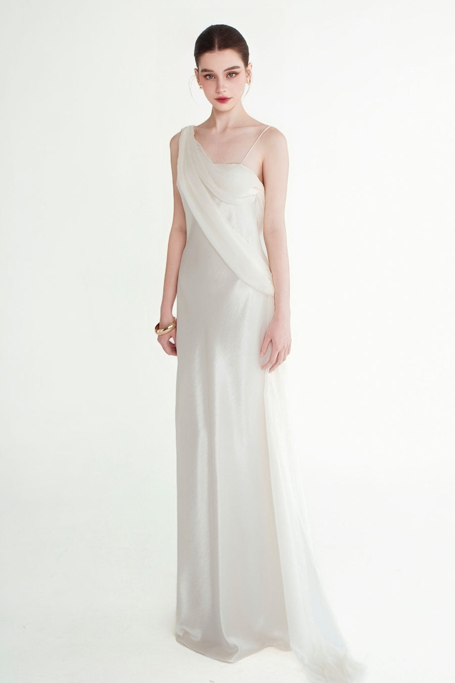 Elara Draped Maxi Dress 4