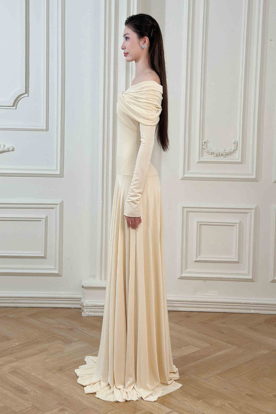 Ari Draped Maxi Dress 4