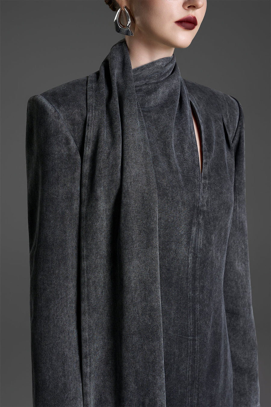 Inés Scarf Draped Maxi Dress 2
