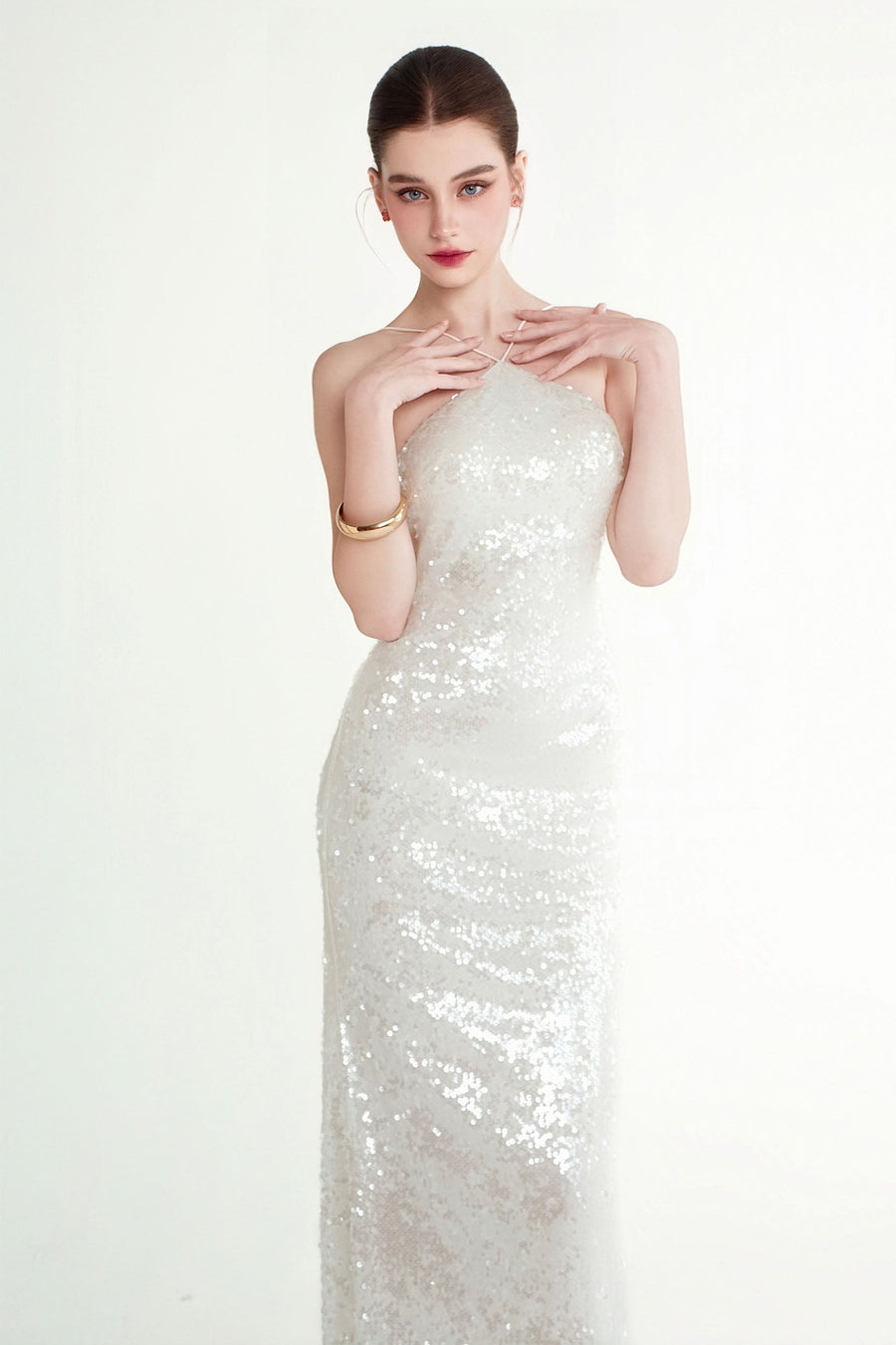 Glimmer Sequin Maxi Dress 6