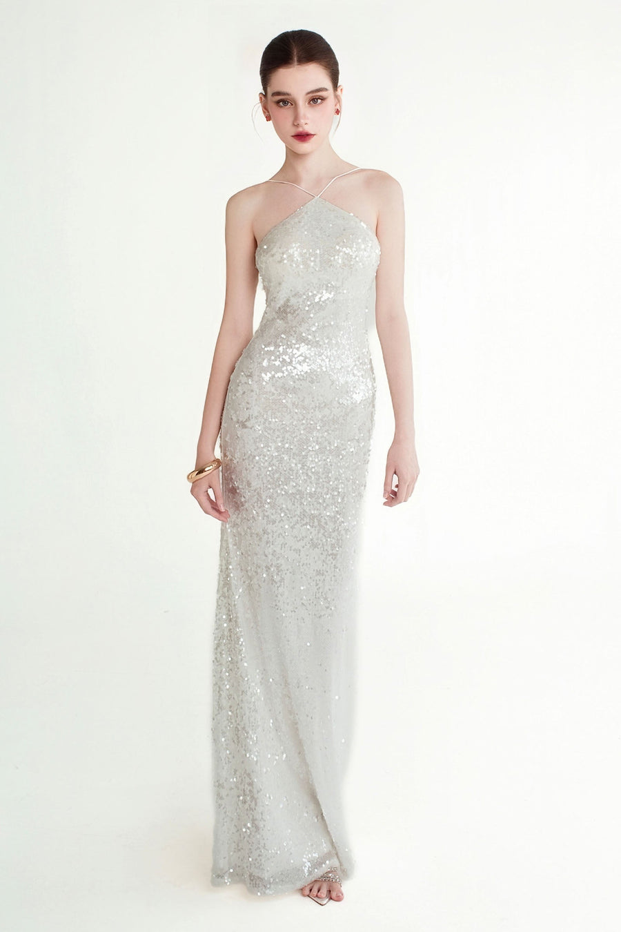 Glimmer Sequin Maxi Dress 5