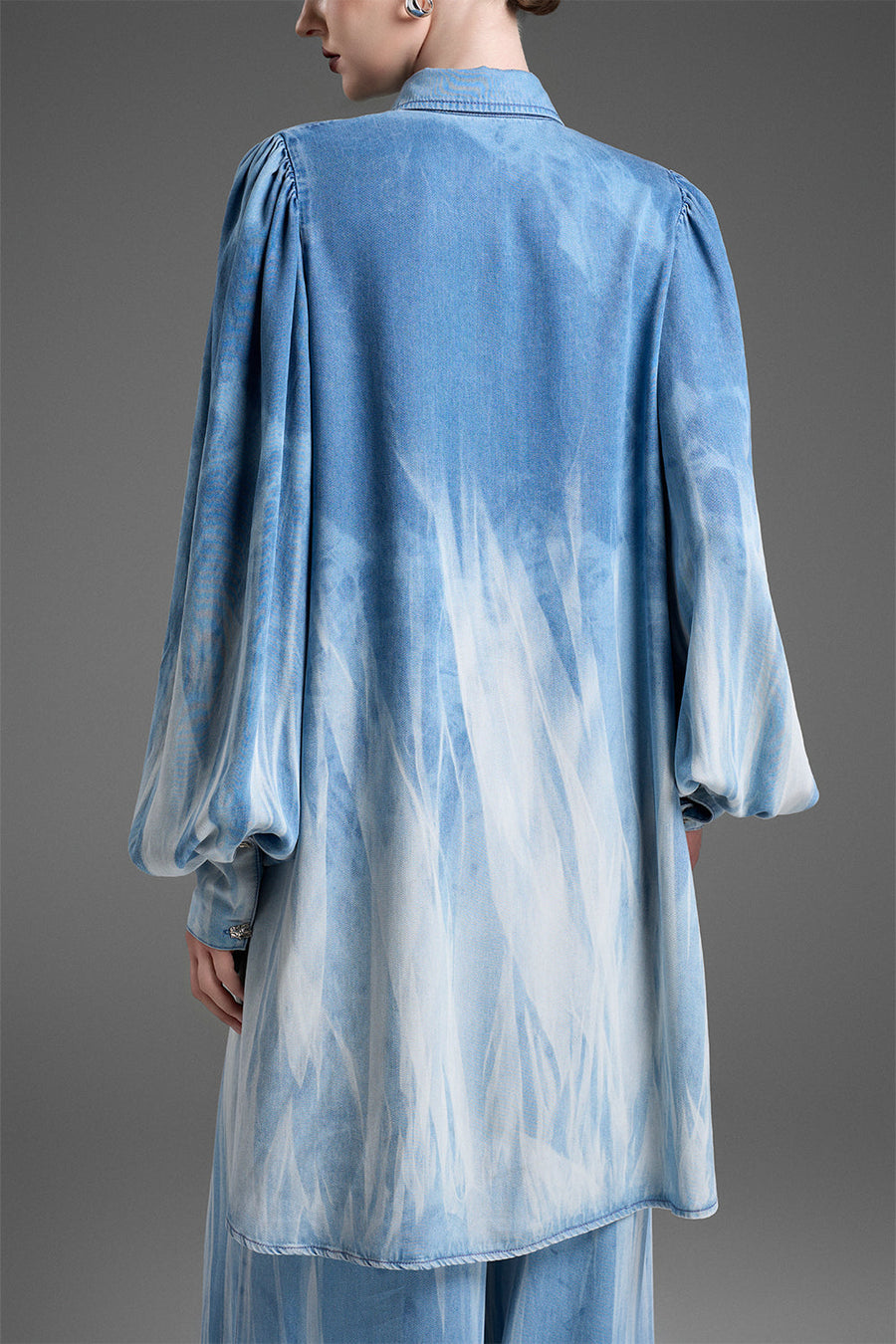 Maren Puff Sleeve Denim Shirt 4