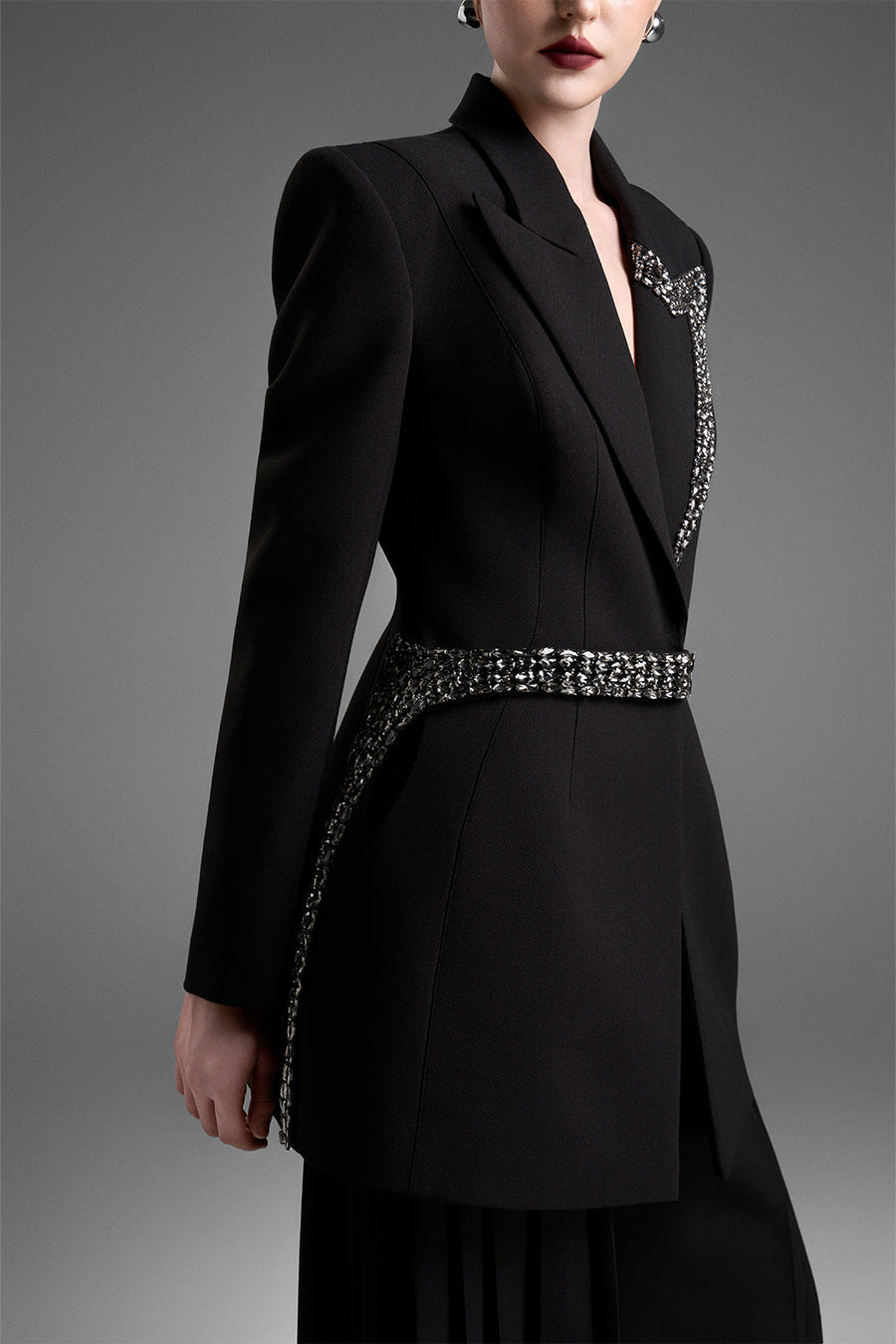 Seraphina V-Neck Bead Blazer 3