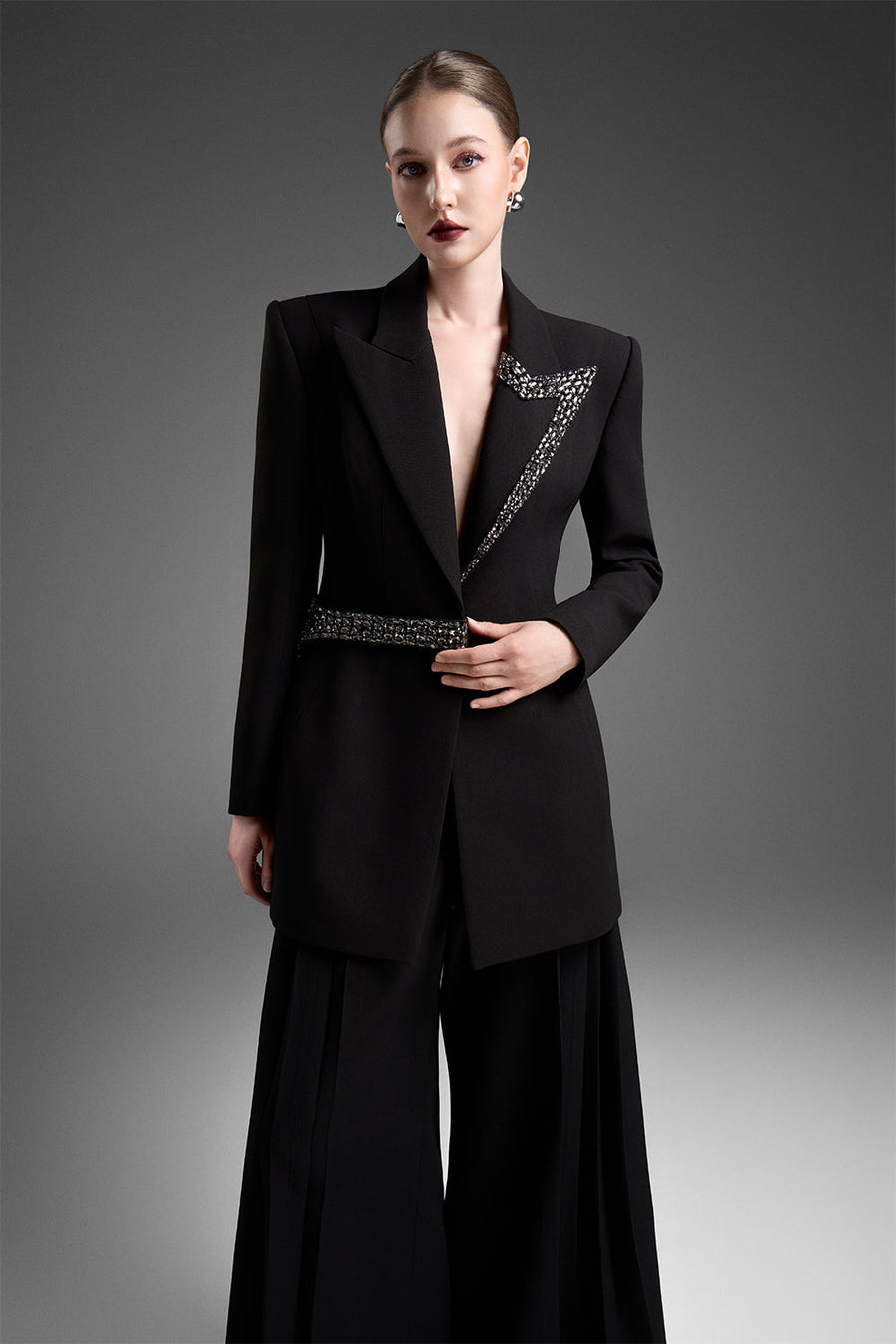 Seraphina V-Neck Bead Blazer 5