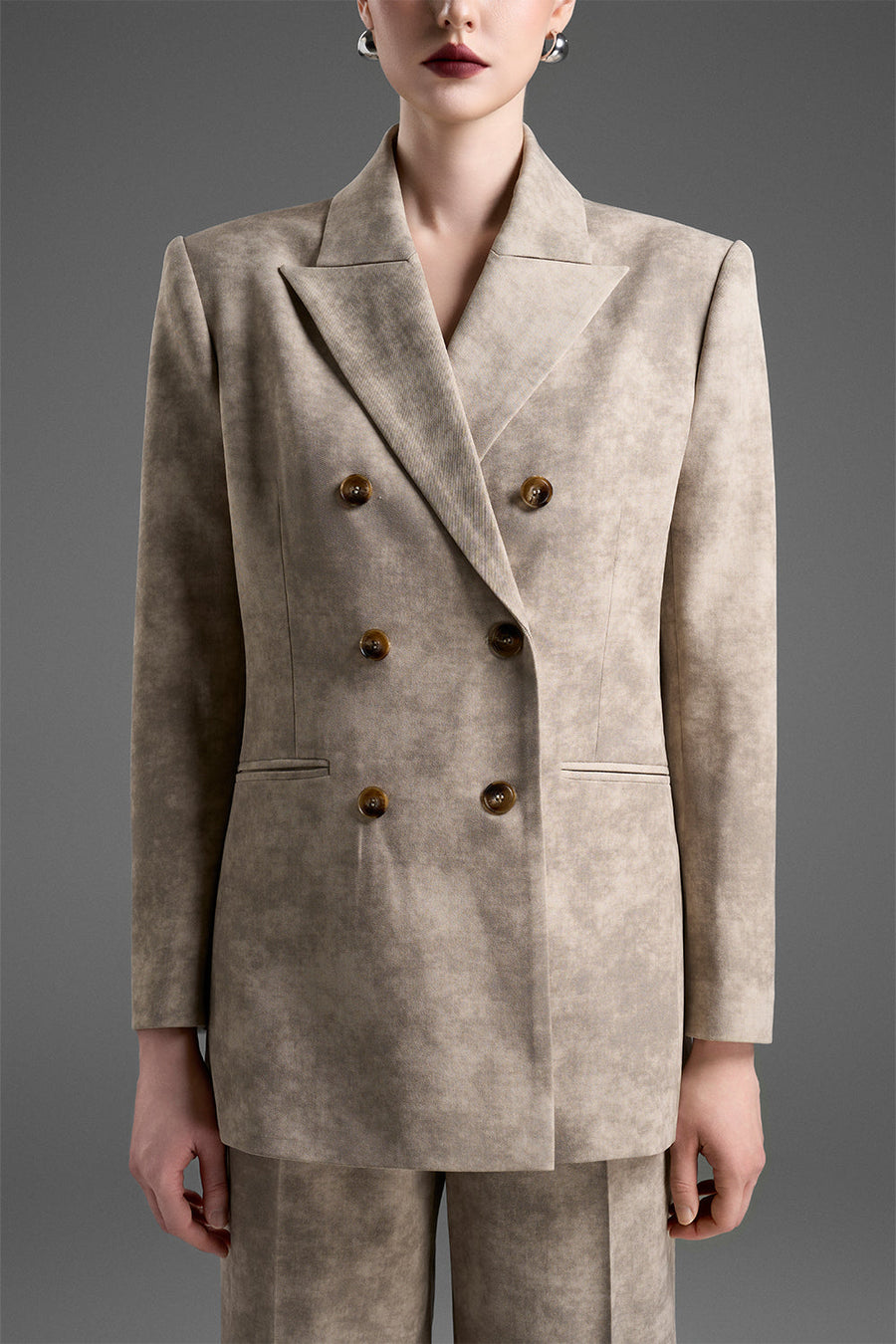Lilia V-Neck Tweed Blazer 2