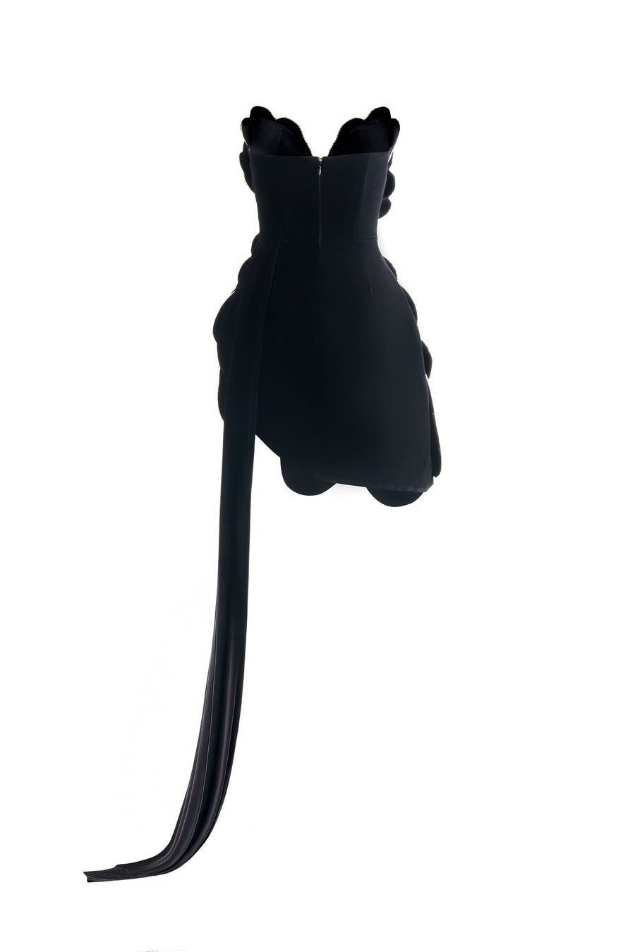 Piper Asymmetric Floral Velvet Mini Dress 3
