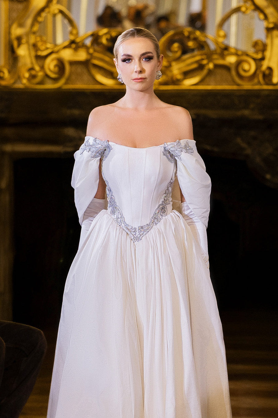 Yvonne Ball Gown Off-Shoulder Taffeta Floor Length Dress Gown Dress I.H.F Atelier