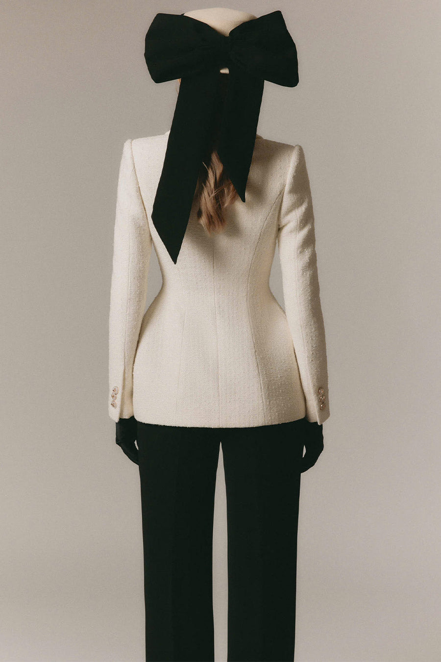 Amara Hourglass Long Sleeved Tweed Jacket 3