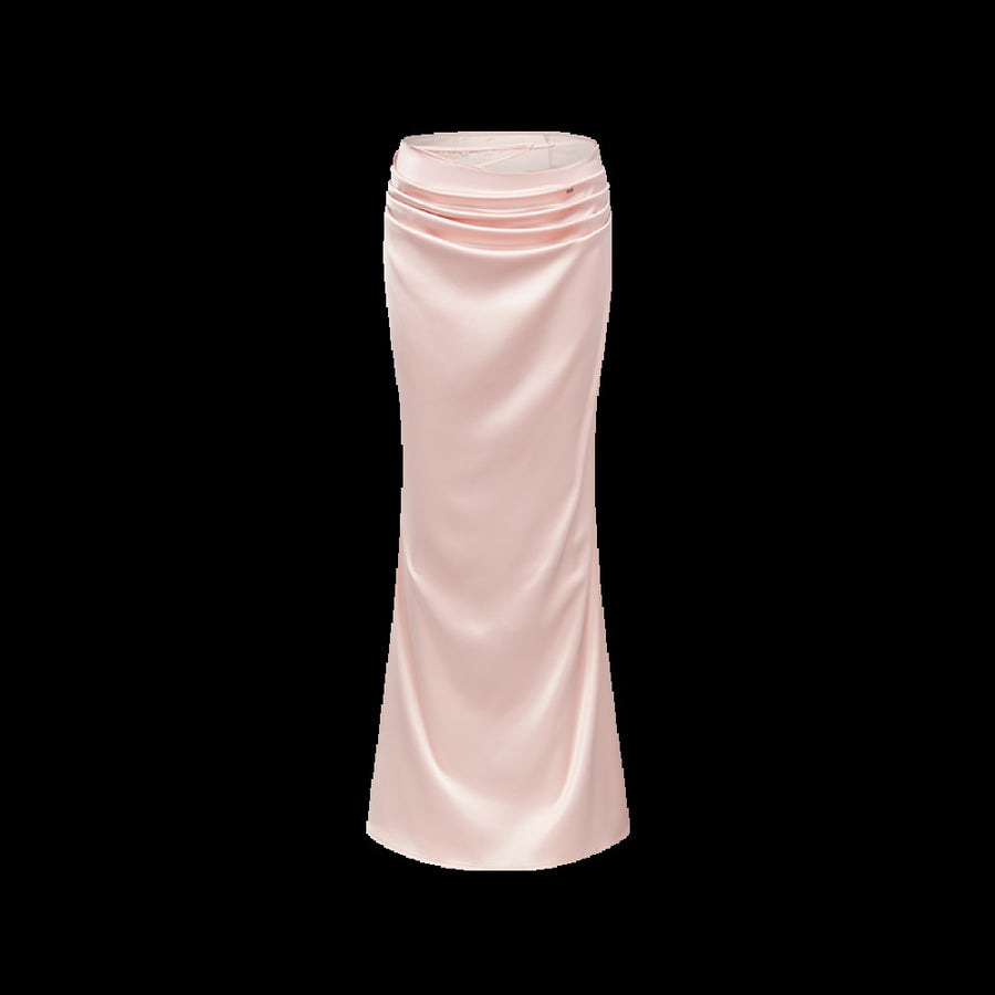 Lyra lace patchwork backless top summer new fish tail half length long skirt two piece set for women Set sheer luck