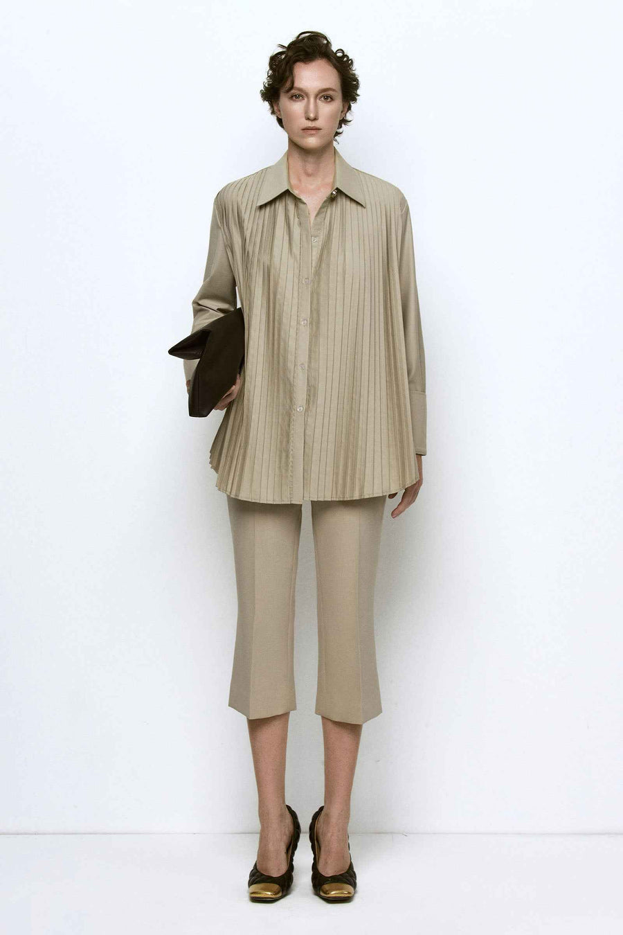 Lia Pleated Shirt
