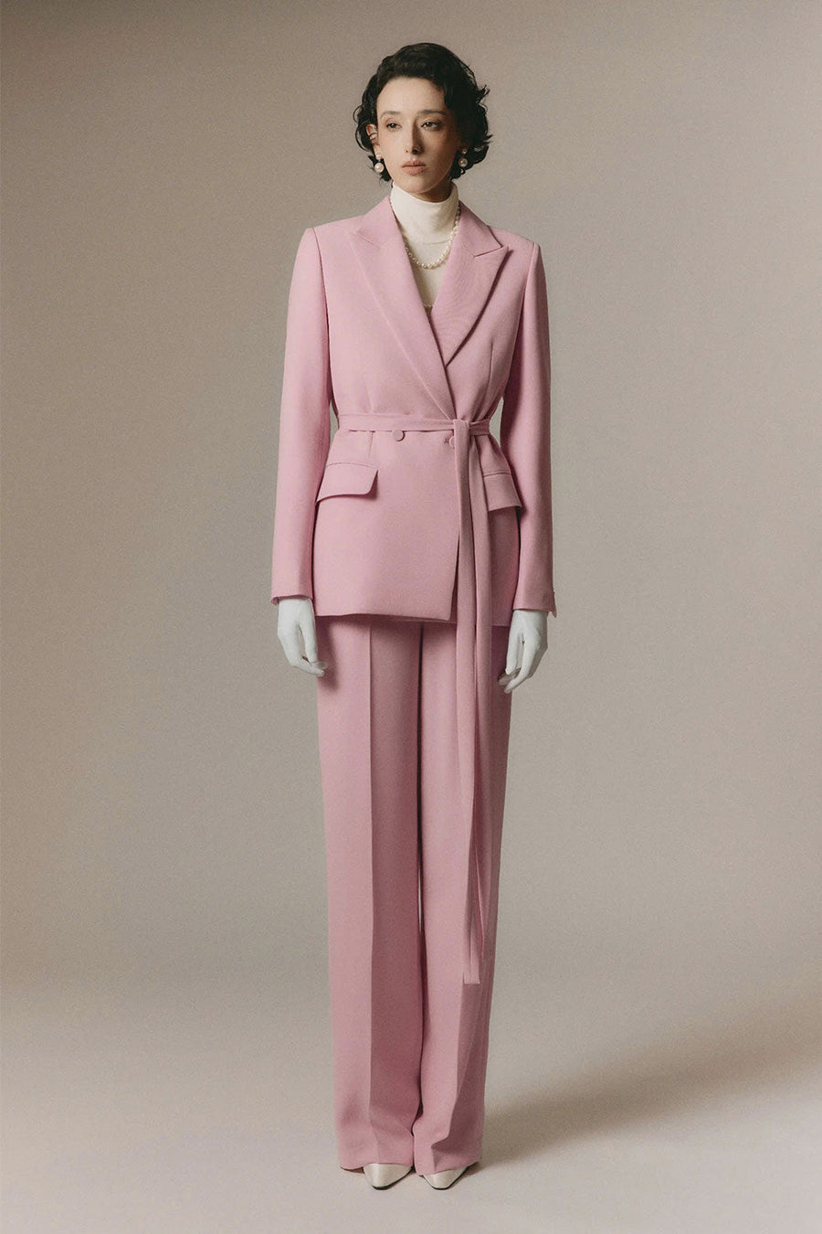 Margot Straight Basic Poly Silk Floor Length Pants 5