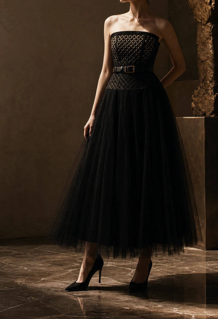 Helena Straight Across Midi Dress mobile homepage poster