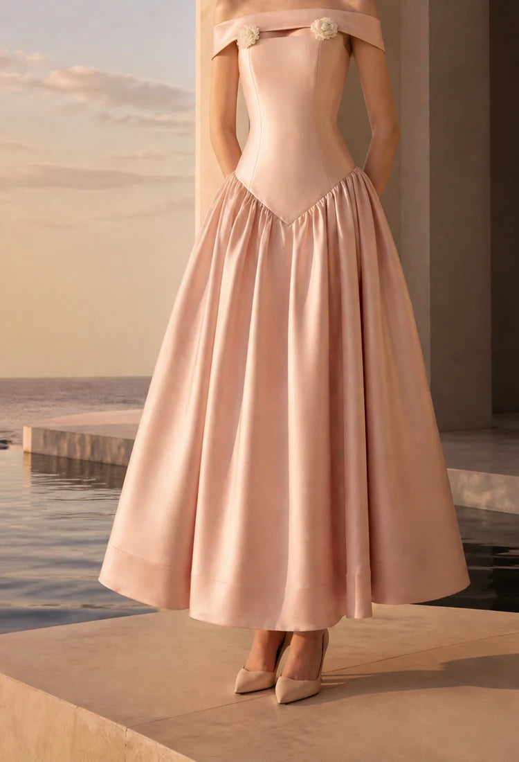 Lucent Off-Shoulder Maxi Dress mobile homepage poster