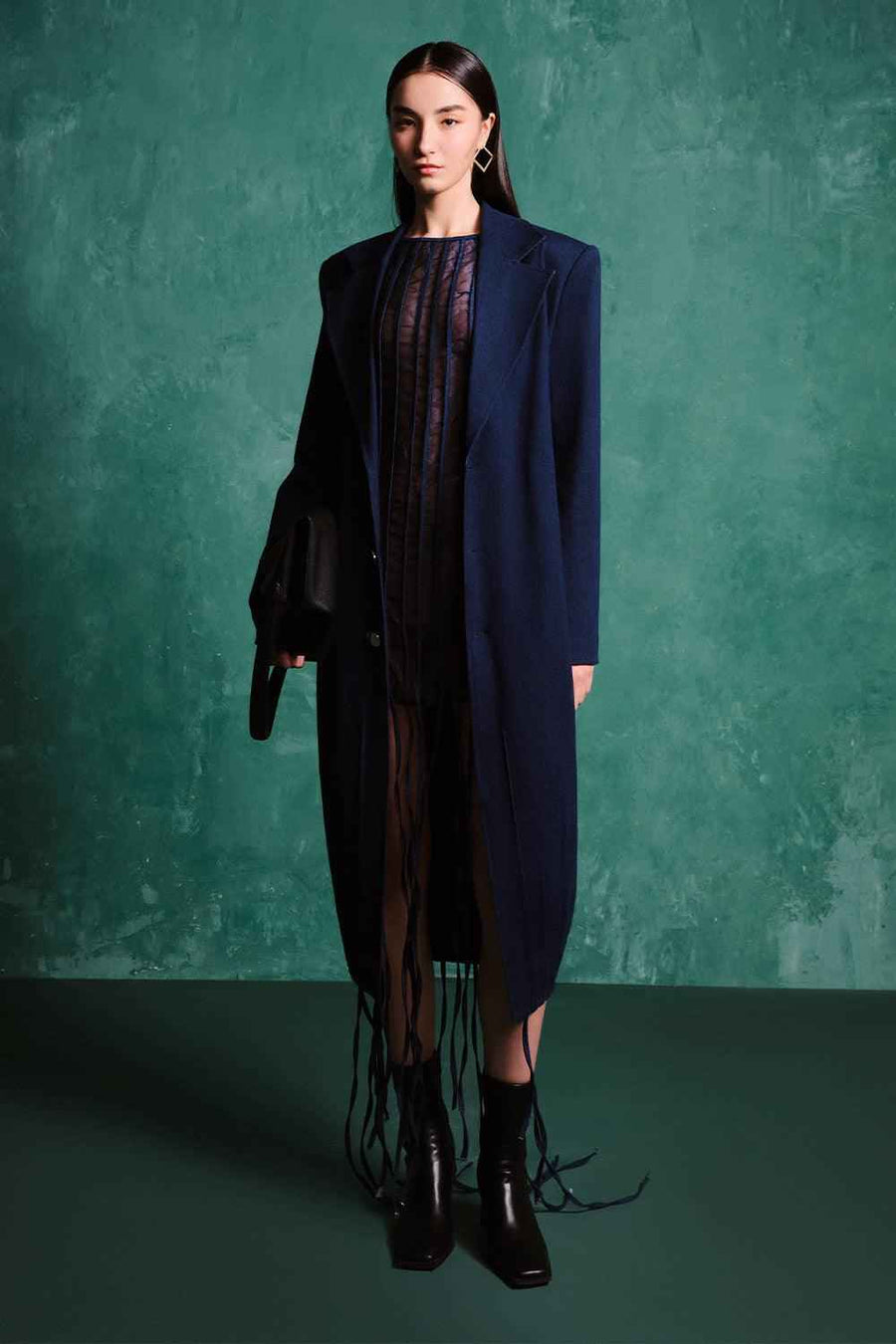 Jellyfish A-line Fringed Denim Mini Dress