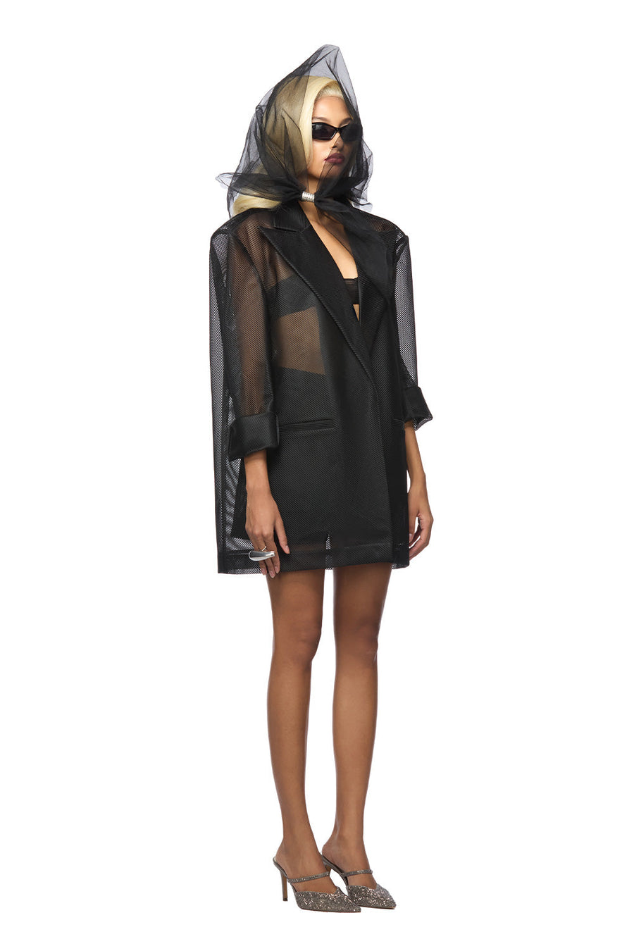 Joanne Straight Basic Poly Organza Mini Shorts Shorts DAS LA VIE