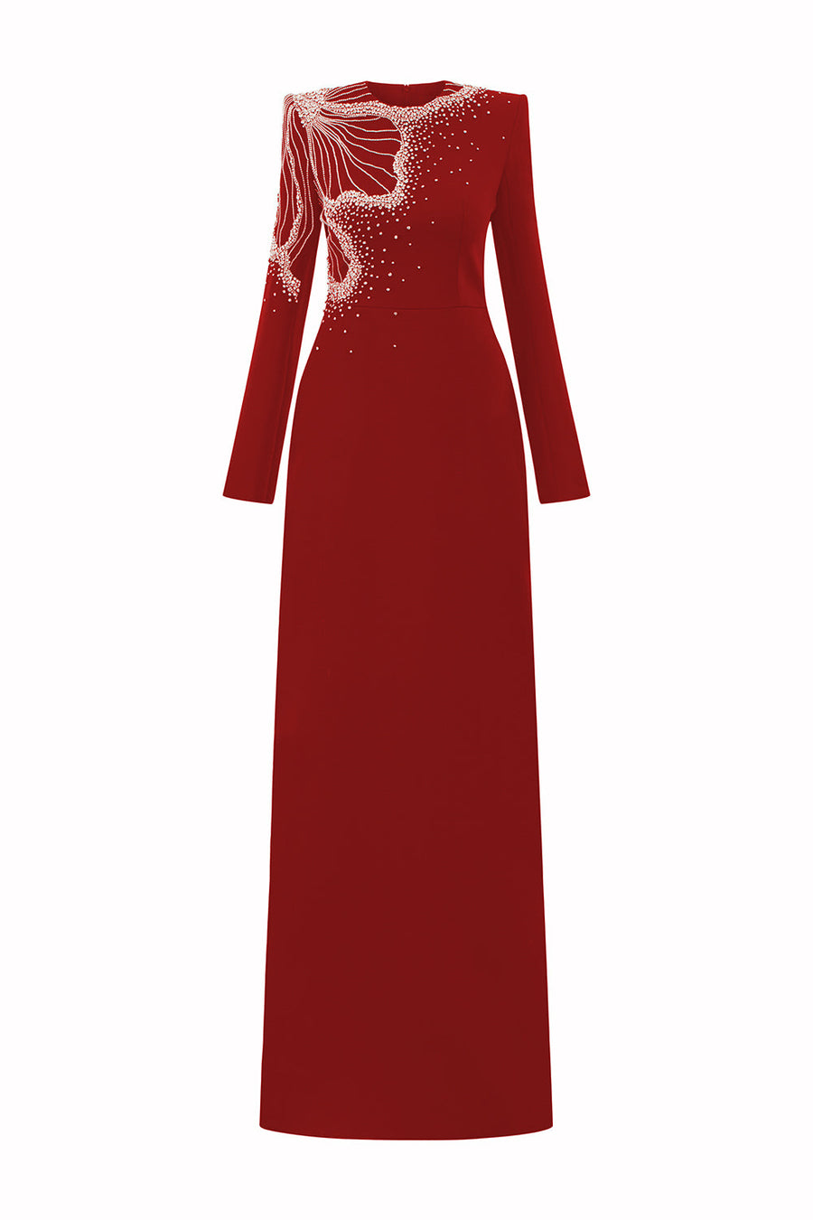 Callahan Sheath Square Neck Velvet Satin Floor Length Dress 9