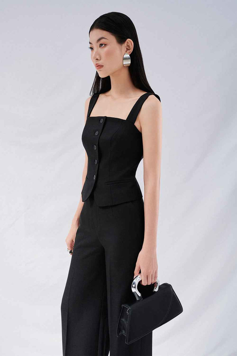 Sadie Bodycon Loose Strap Twinkle Taffeta Shirt
