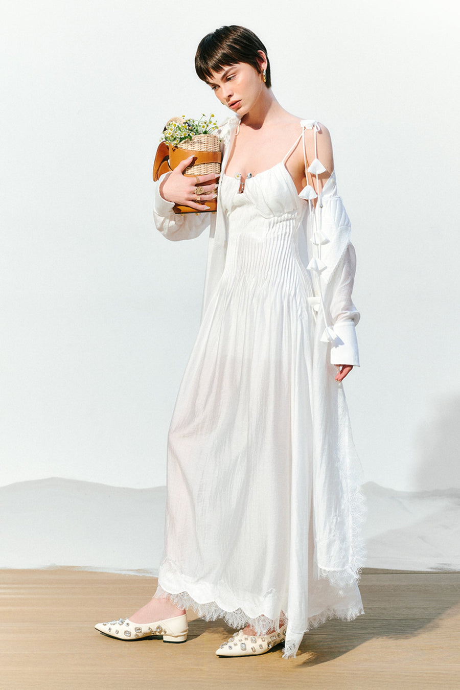 Briella Pleated Maxi Dress 3