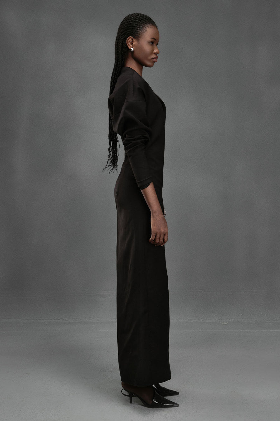Cyprinid Sheath V-Neck Kate Ankle Length Dress Maxi Dress DAS LA VIE