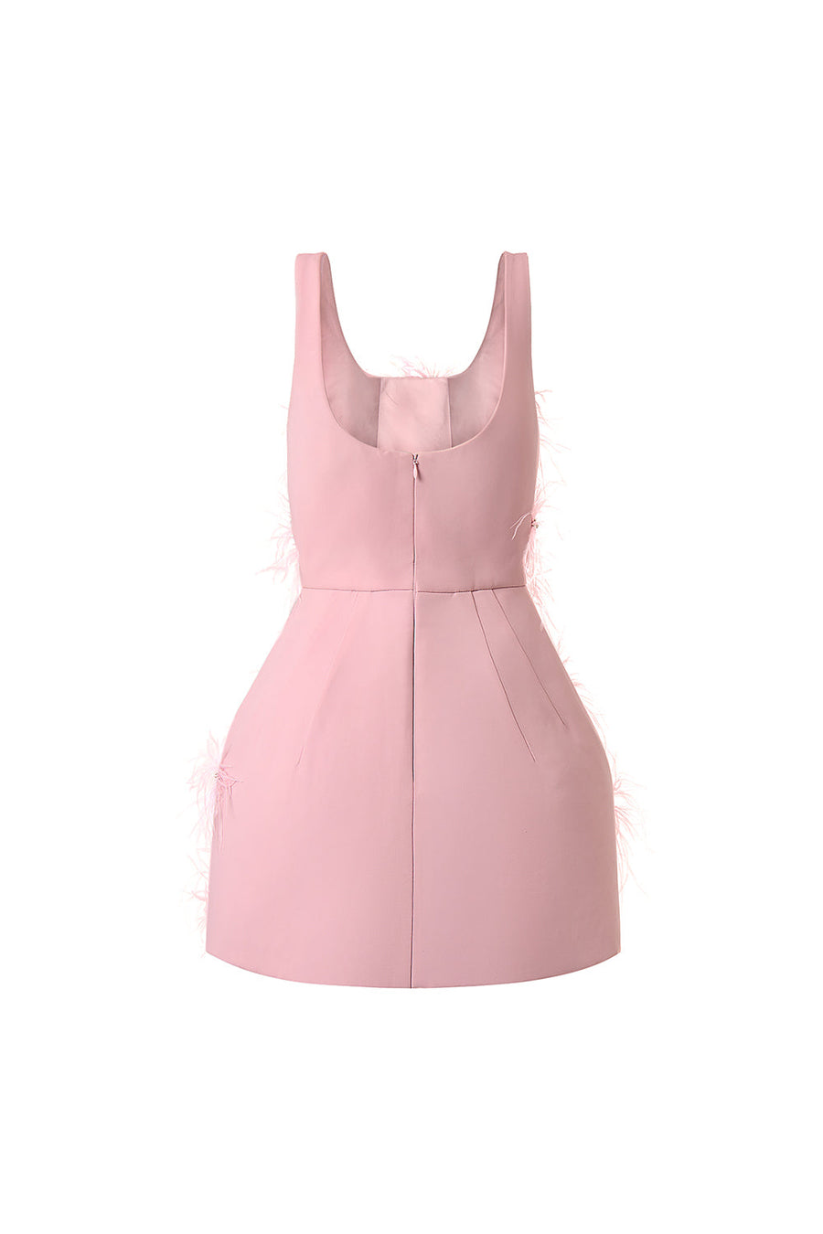 Catherine A-line Strappy Crepe Mini Dress 3