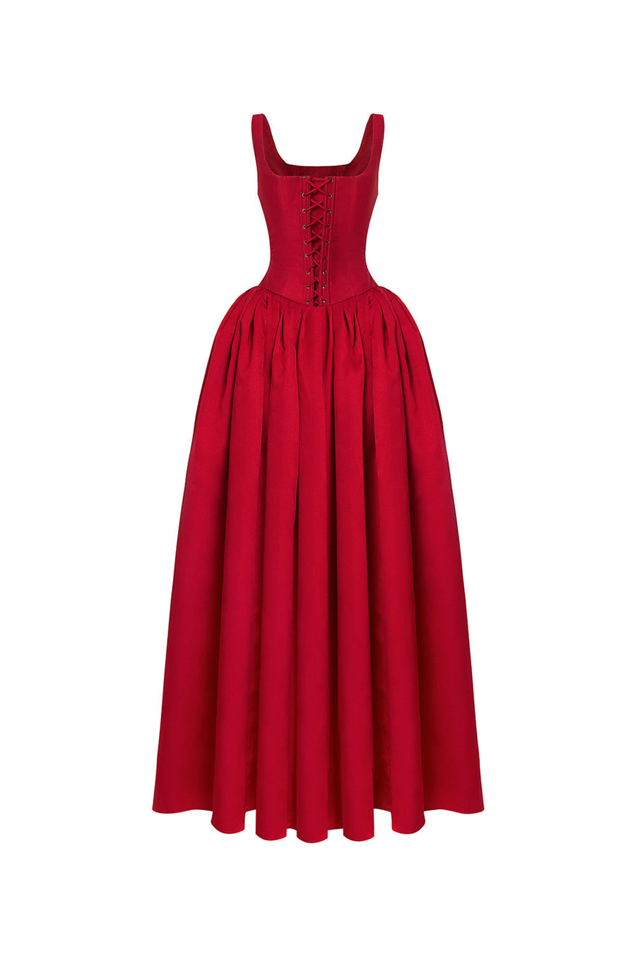 Raelynn Ball Gown Loose Strap Taffeta Maxi Dress 3