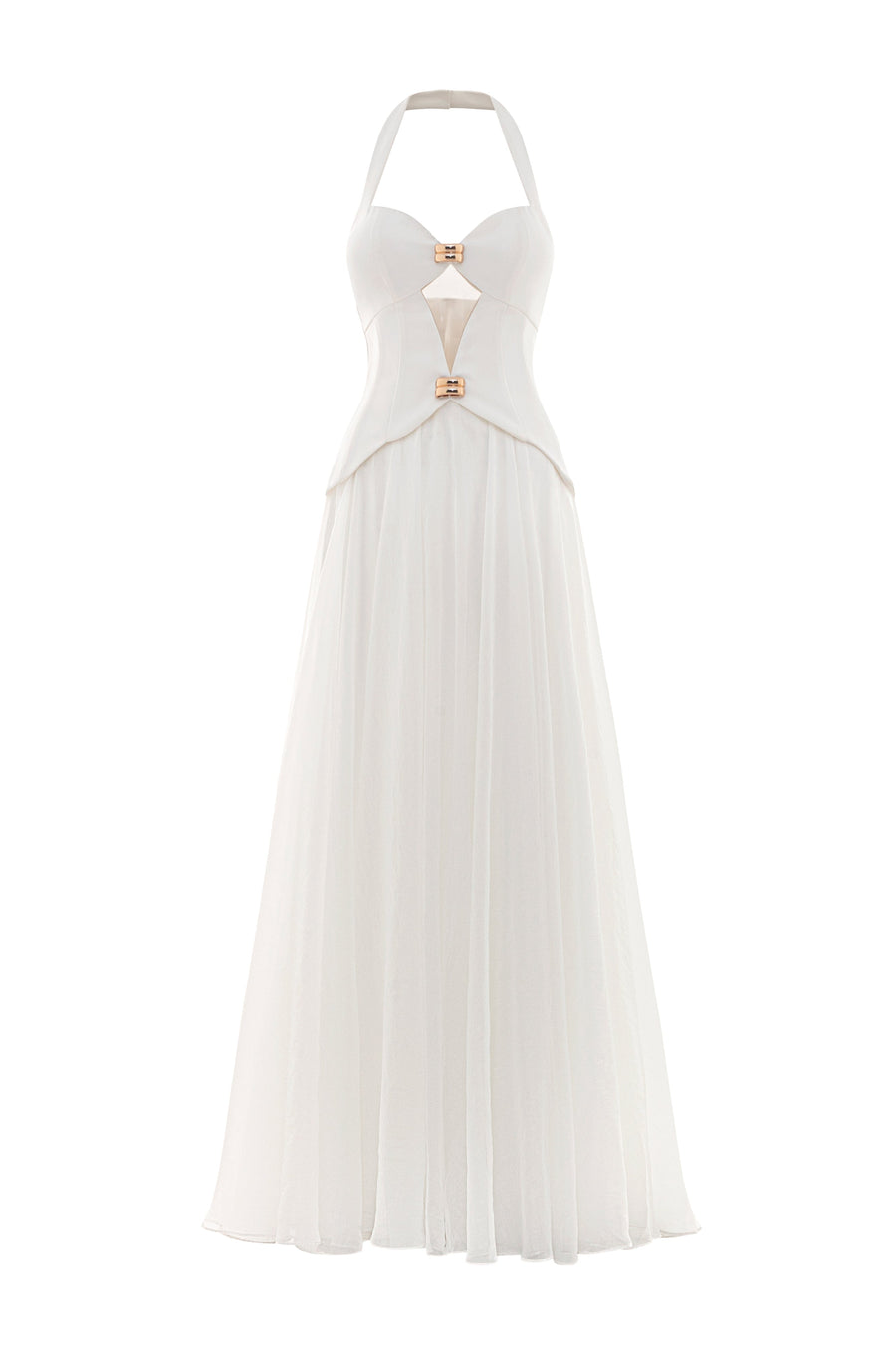 Alissa Halter Metal Maxi Dress 1