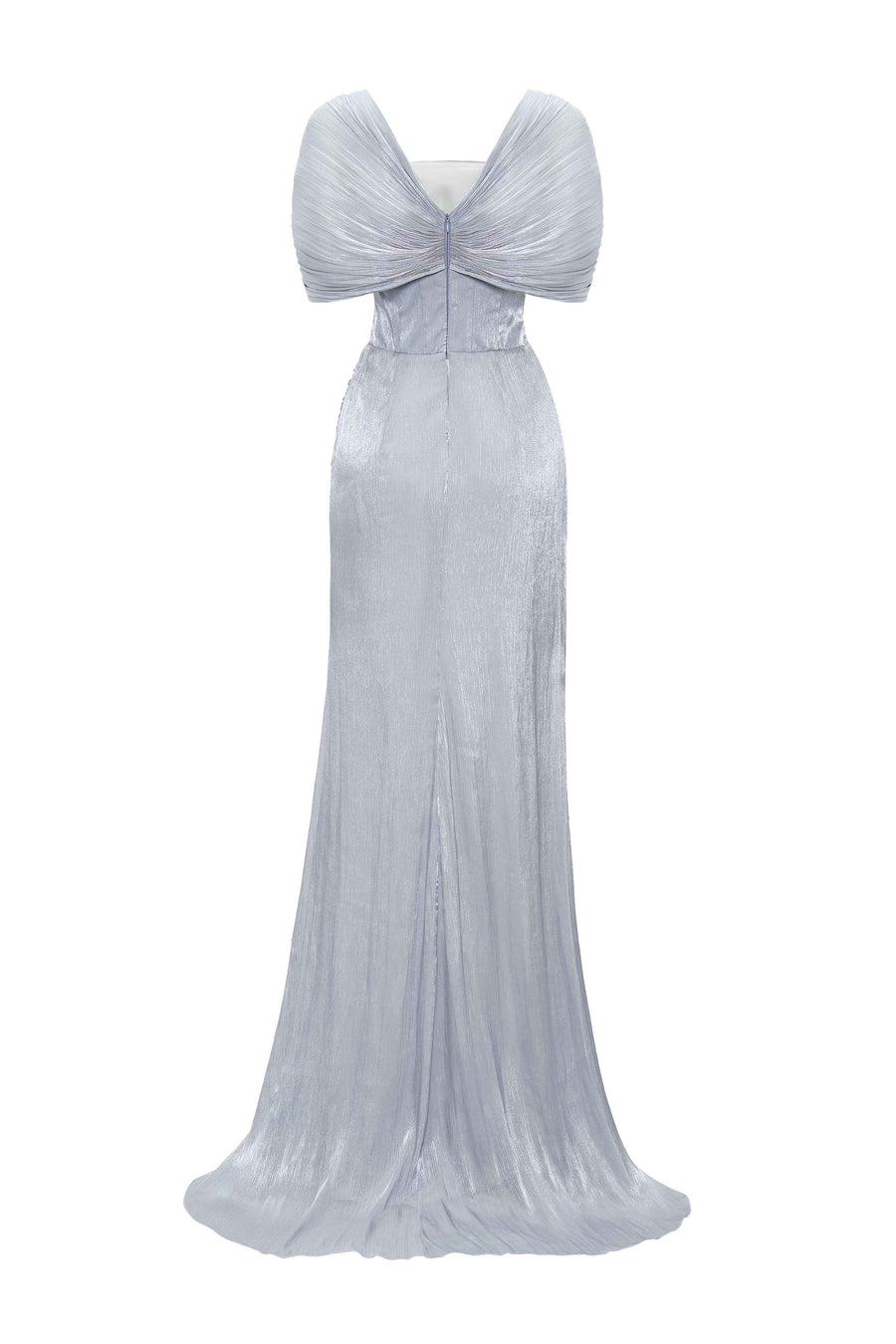 Crystelle Off-Shoulder Draped Maxi Dress