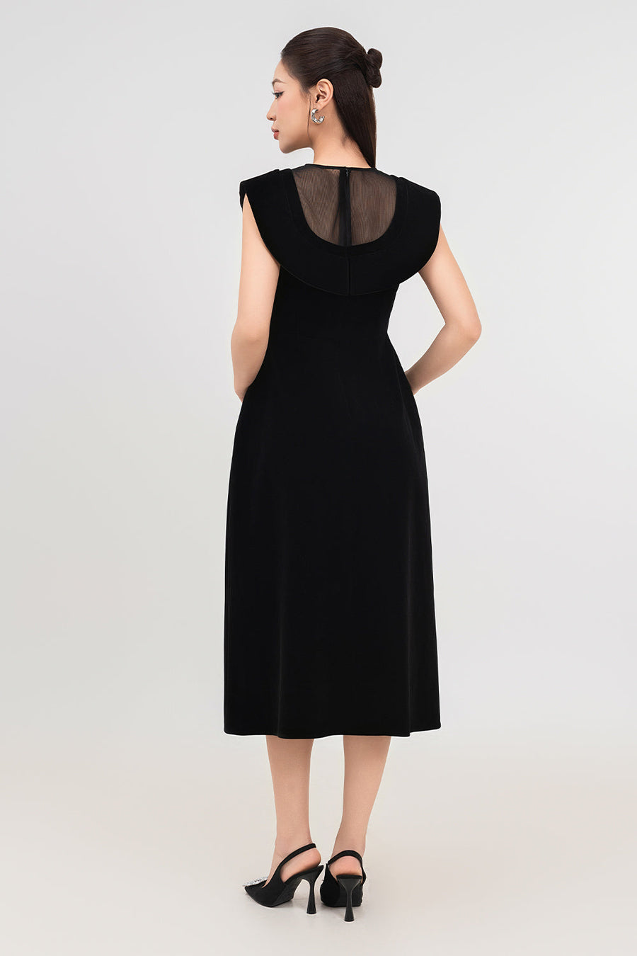 Nora A-line Floral Velvet Midi Dress Midi Dress IVY moda