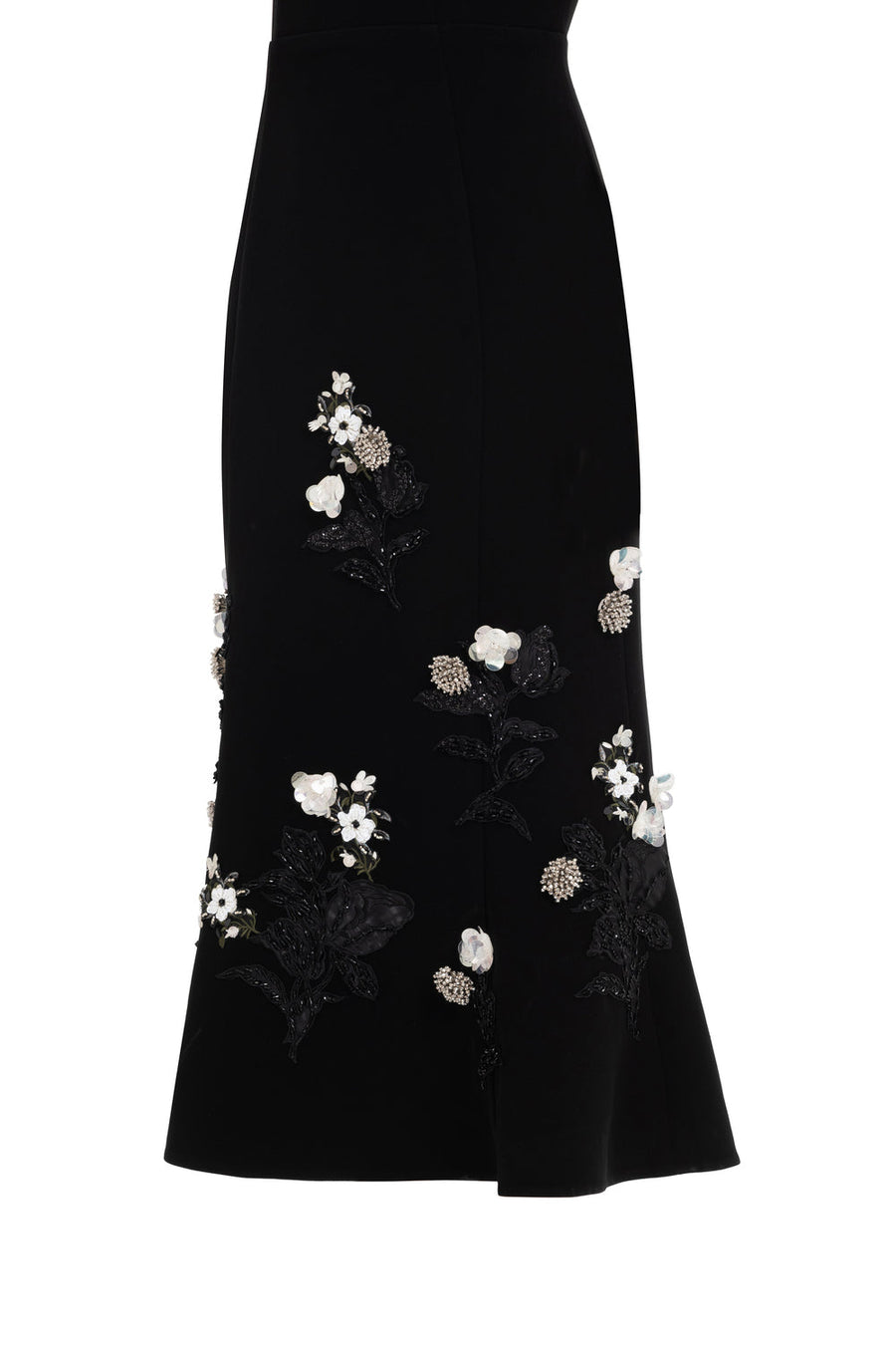 Eclipse Mermaid Cape Shoulder Velvet Midi Dress 10