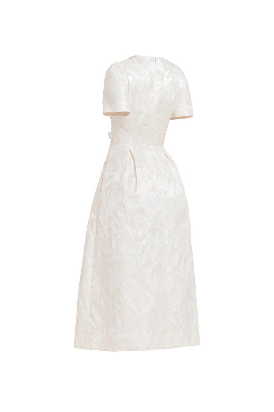 Elin A-line V-Neck Jacquard Midi Dress 9
