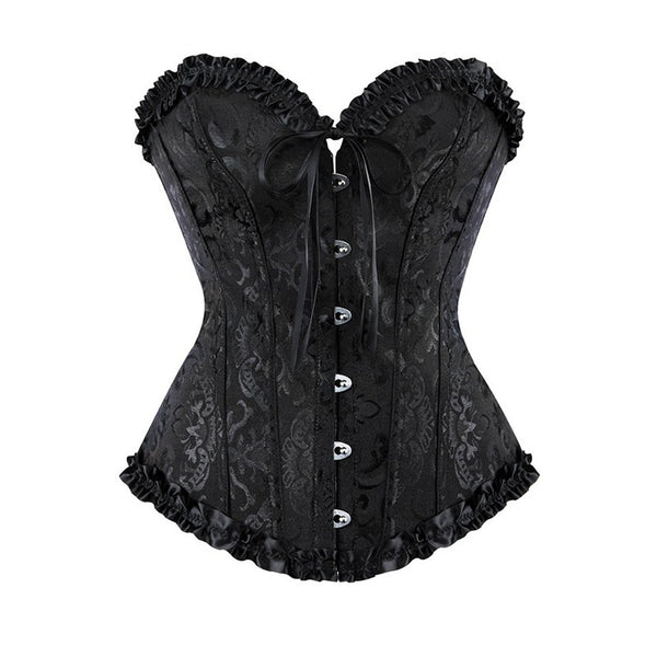 Palace shapewear, body shaping top, strapless waist cinching, slimming, sexy lace lace lace, fishbone vest corset