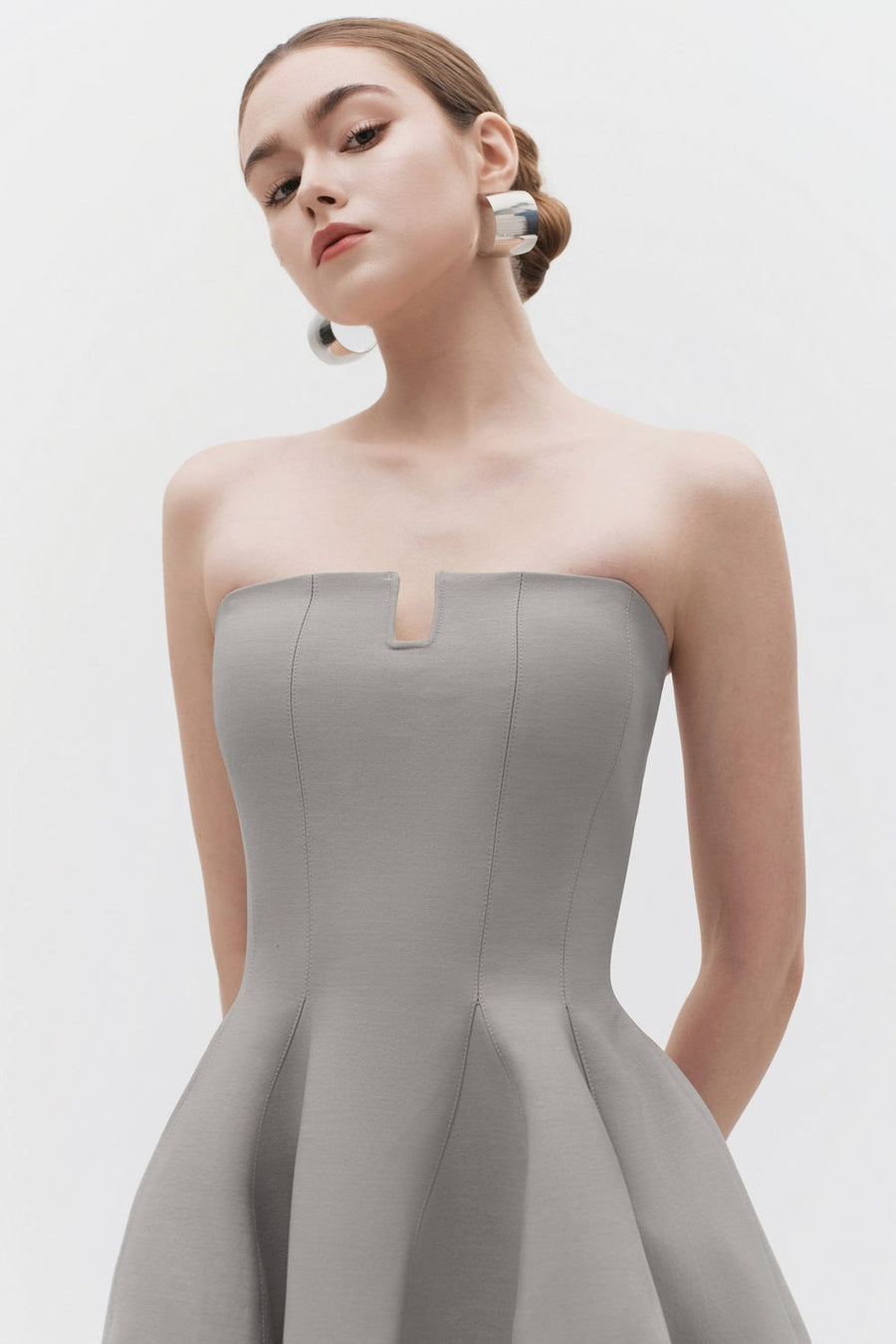 Astrid Cocoon Pleated Maxi Dress 6