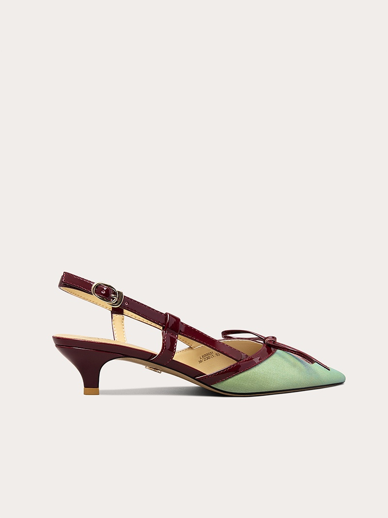 Lily Wei [Peninsula Love Letter] The same green high-end sandals on the show 3cm high heels large size 41-43 Shoes RESSALINA