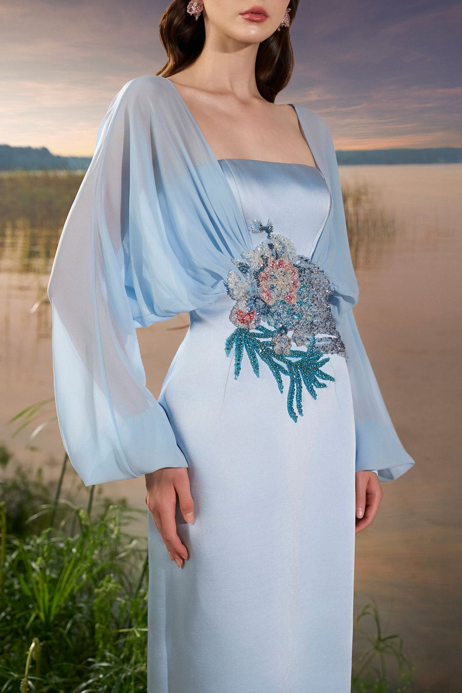 Veya Cuff Sleeve Maxi Dress 5