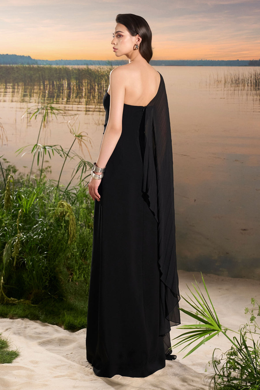 Alouette One Shoulder Maxi Dress 2