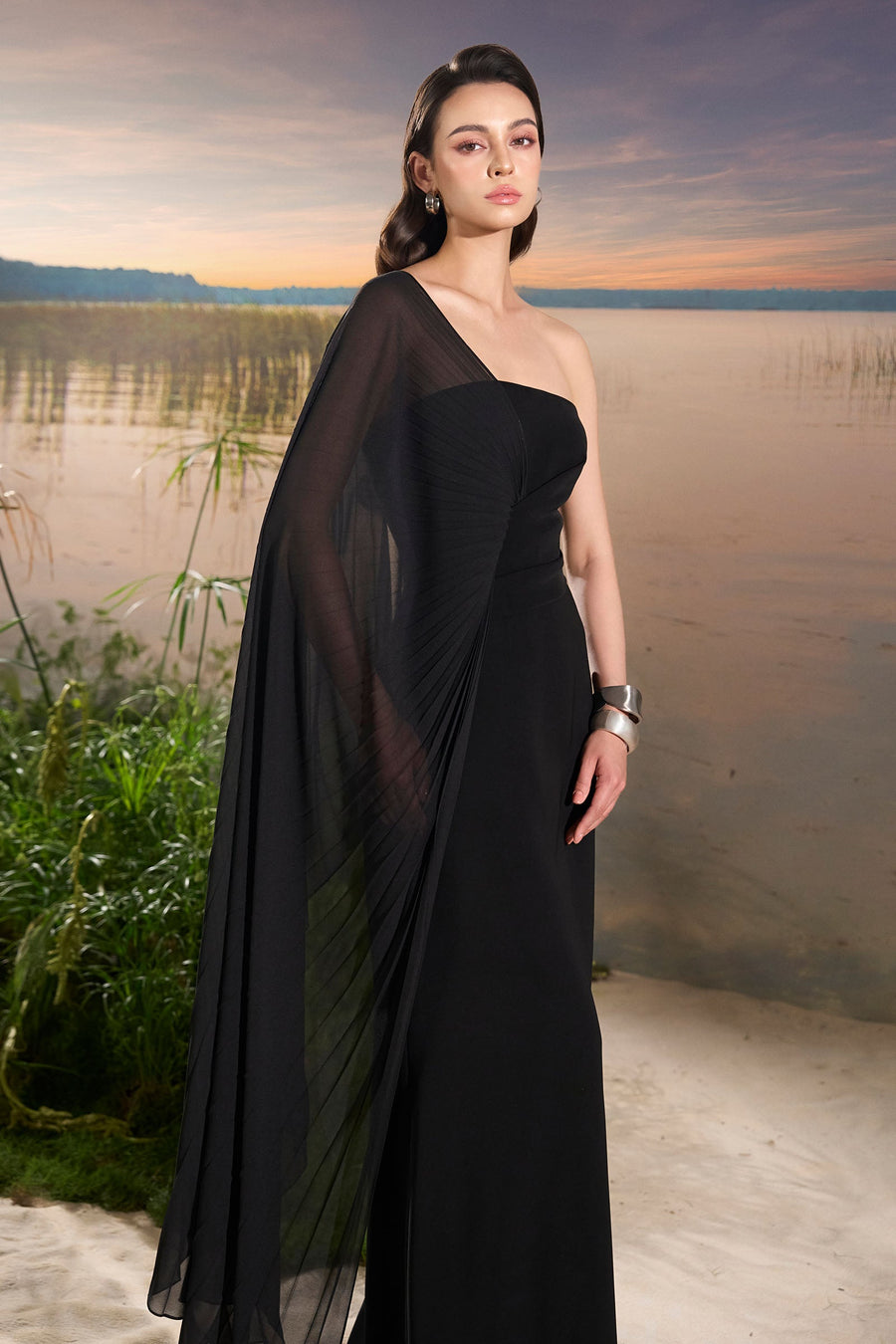 Alouette One Shoulder Maxi Dress 4