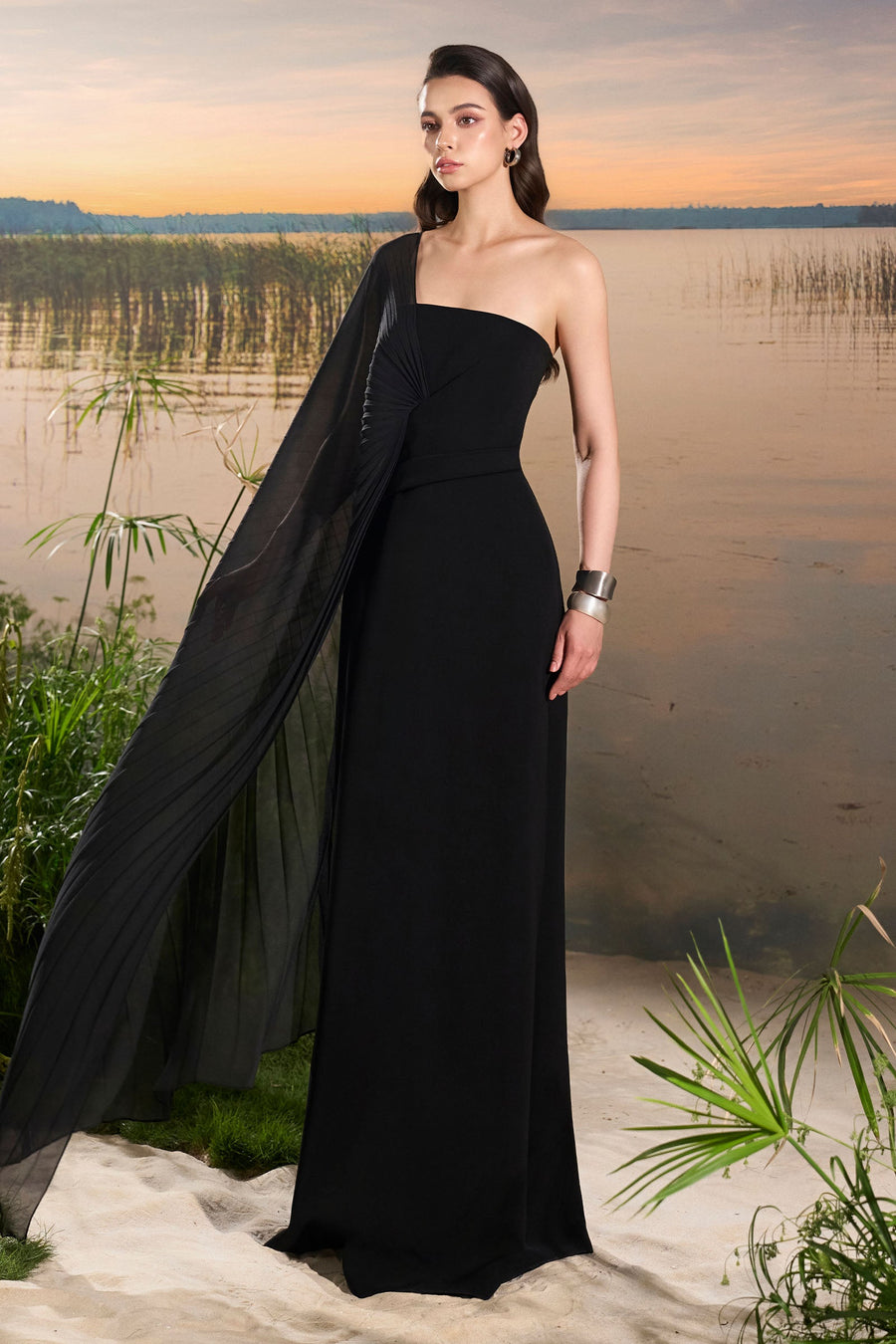 Alouette One Shoulder Maxi Dress 3