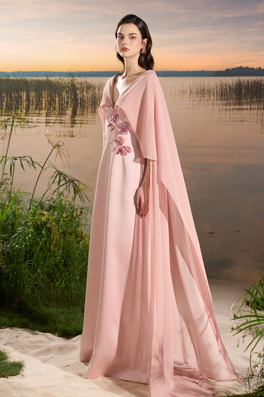 Liora V-Neck Maxi Dress 3