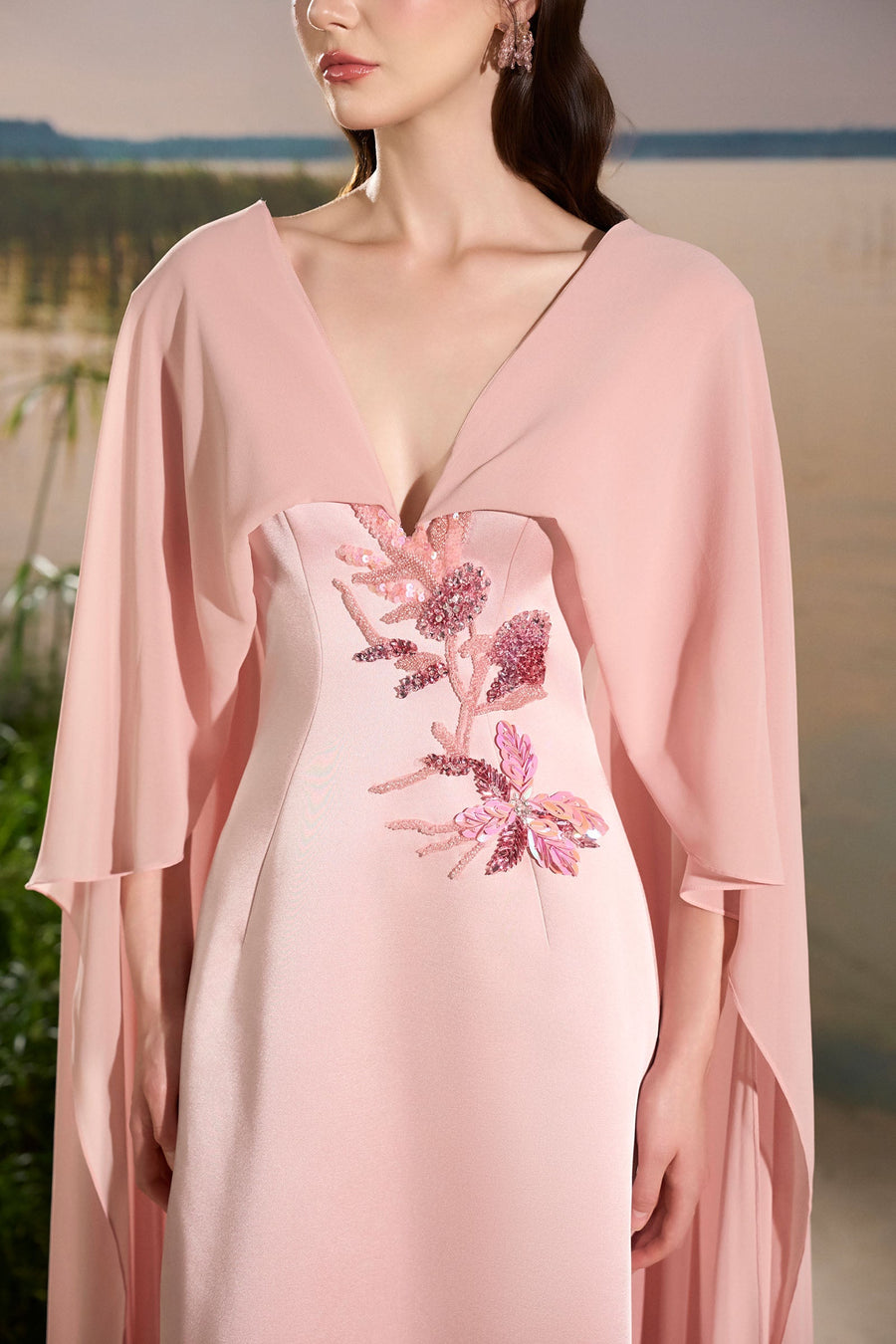 Liora V-Neck Maxi Dress 5