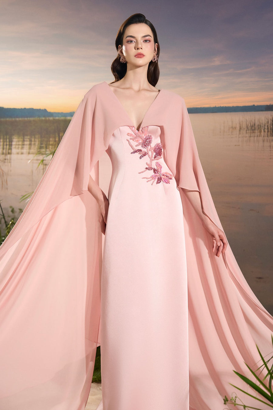 Liora V-Neck Maxi Dress 4