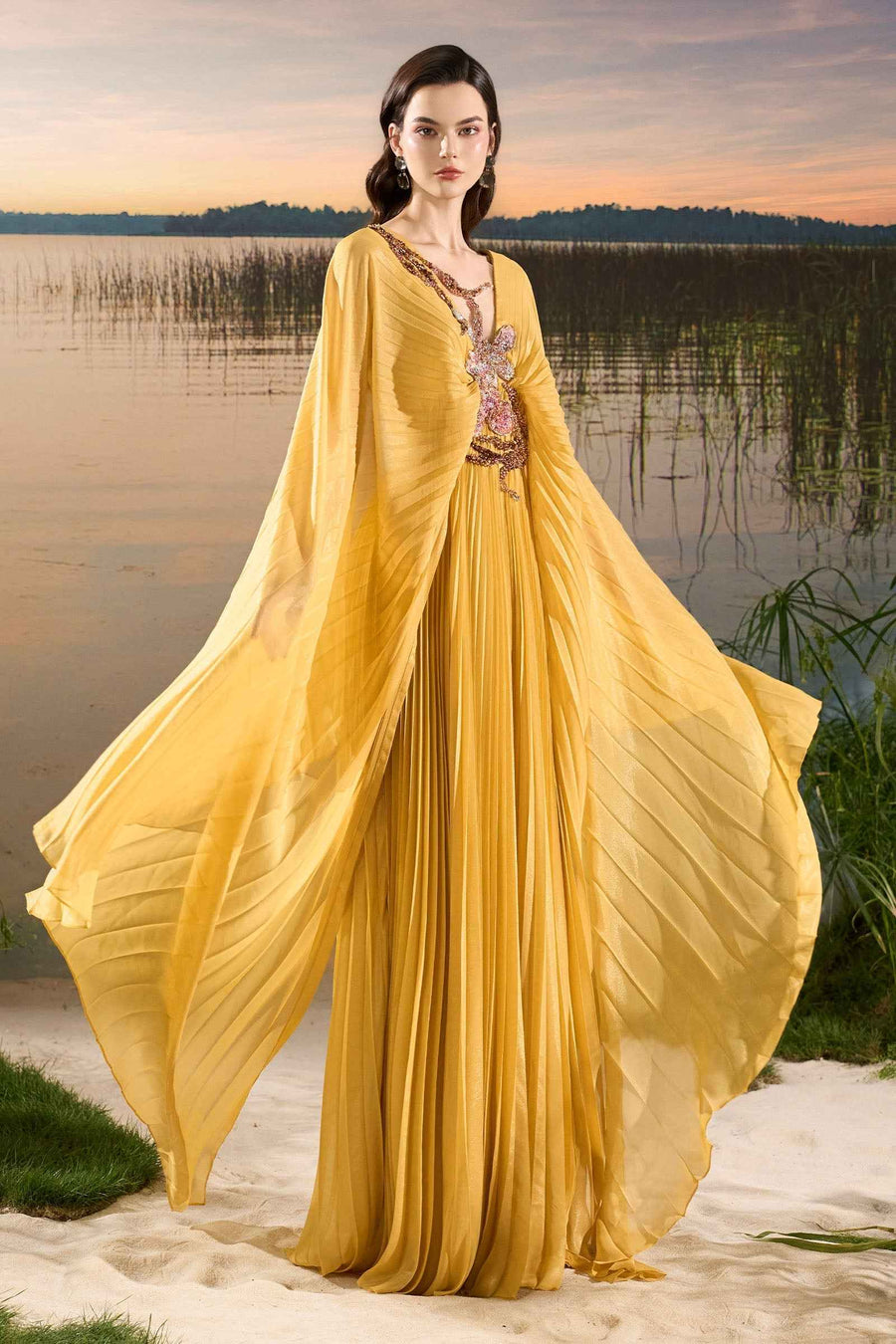 Soren Pleated Maxi Dress
